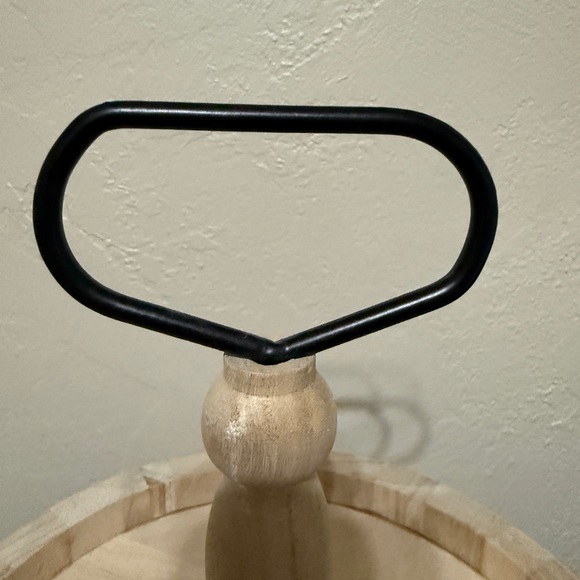 Handmade 2 tier unfinished wood serving display tray. - Picture 1 of 4